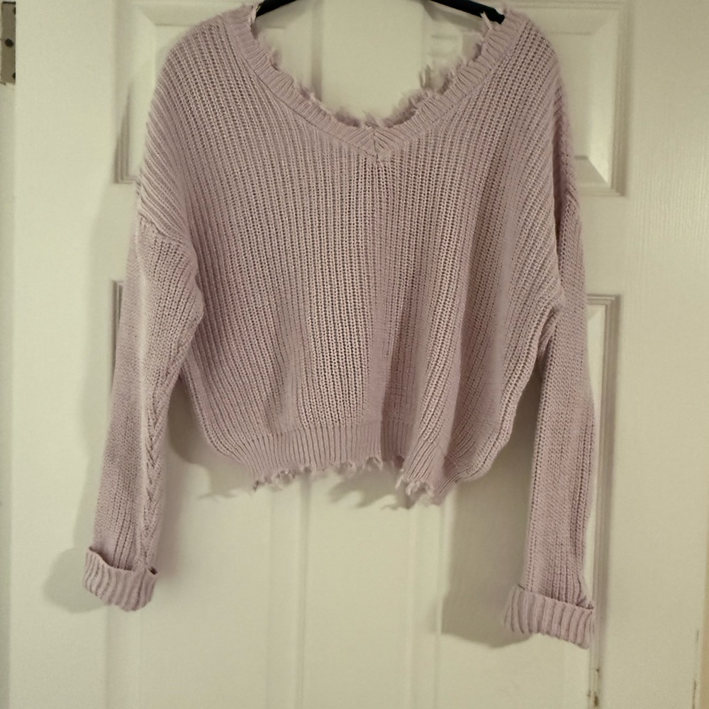 Jessica Simpson Lavender V-Neck Sweater